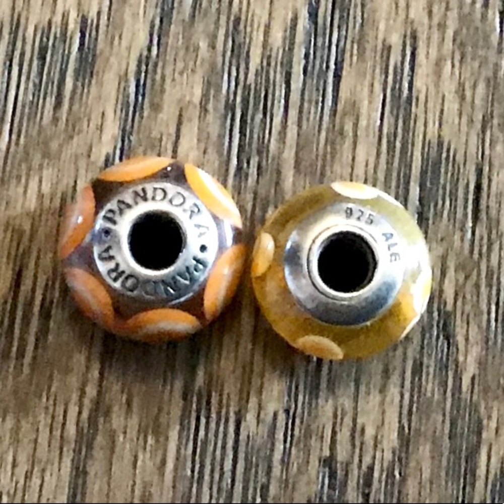 COPY - Pandora Marino Glass & Silver Beads - Set …